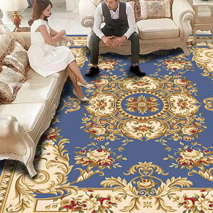 ラグ カーペット 2畳 長方形 ベルギー絨毯 ホットカーペットカバー対応 じゅうたん ペルシャ絨毯 花柄 レトロ アンティーク風 おしゃれ 洗えるラグ ラグマット 北欧風 寝室 40x60CM リビン