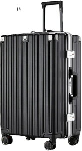 アルミフレーム スーツケース 13 前開き 製ファスナー キャリーケース 機内持ち込み キャリーバッグ M 耐衝撃 多機能スーツケース 大容量 トラベル 国内旅行 ハードケース 旅行 かわいい 可