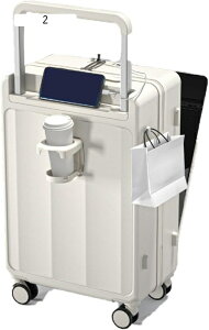 スーツケース USBポート付き キャリーケース キャリーバッグ 6カラー選ぶ フロントオープン 泊まる カップホルダー付き 軽量設計 トランク 4 修学旅行 海外旅行 国内旅行 超軽量ロック 泊 日