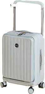 スーツケース フロントオープン 前開き 4 キャリーケース 機内持ち込み キャリーバッグ 耐衝撃 超軽量 静音 泊まる 軽量設計 多機能スーツケース 大容量 トラベル 国内旅行 ハードケース M