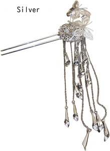 かんざし 簪 髪飾り 簪 中国風ステップシェイクヘア箸 U字型ヘアピン 簪 かんざし 手作り簪