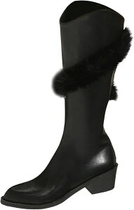 レディースブーツカットデニム ロングブーツ レディース ニーハイブーツ バイクブーツ 大きいサイズ レディース 厚底 編み上げブーツ ハイヒール 膝丈 サイドジップ スノーブーツ レディー