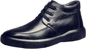 ビジネスシューズ ブーツ メンズ スノーブーツ 本革調 裏起毛 裏ボア 防寒 暖かい 冬用 厚底 ハイカット 革靴 綿靴 ショートブーツ 歩きやすい 軽量 大きいサイズ 小さいサイズ カジュアル