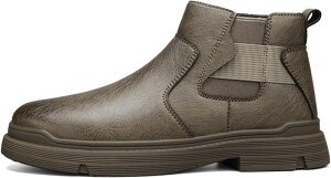 ビジネスシューズ メンズ カジュアルシューズ ハイカット 軽量 紳士靴 防滑 耐磨耗 アウトドア ビジネスブーツ 通気性 大きいサイズ ワークブーツ チェルシーブーツ サイドゴアブーツ 歩き