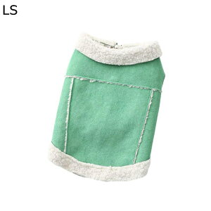 可愛い ペット犬服 裏起毛 裏ボア 無袖ジャケット ボアベスト 撥水 秋冬衣装 柔らかい サンゴフリース 防寒 コート 起毛 ファッション 中型犬 小型犬 春秋冬服 お散歩 グリーン オレンジ