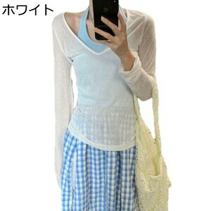 プルオーバー ブラウス レディース UPF50+ シャツ 水着カバー UV カット レイヤード セクシー 接触冷感 透け感 着痩せ 通気性 かわいい 日常 コーデ 旅行 日常 エレガント 薄手 夏