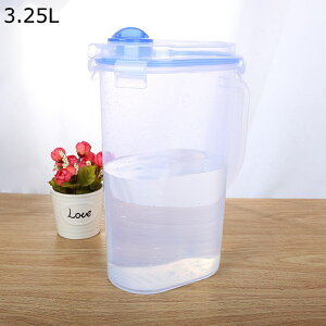 麦茶ポット 冷蔵庫ポット 耐熱耐冷 ウォータータンク ドリンクピッチャー 大容量 2.5L/3.25L シンプル 蓋付き 目詰まり防止 コーヒー フルーツティー 目詰まり防止 キッチン収納 家庭用 飲料収