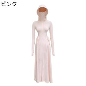 ラッシュガード アイスシルク uv カット レディース ロング丈 全身カバー UPF50+ 極薄 アウター 涼し かわいい シワ防止 軽量 撥水 通気性 夏 スポーツ 通学 ウォーキング 海水浴