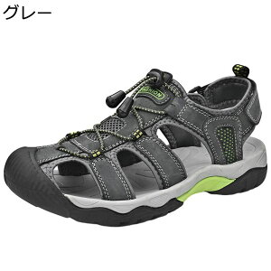 サンダル 天然牛革 スニーカーサンダル メンズ 吸汗防臭 つま先保護 蒸れない 通気性 ウォーキング キャンプ 涼しい 耐久性 着脱簡単 柔軟 速乾 防滑 夏 カジュアルシューズ スリッポン