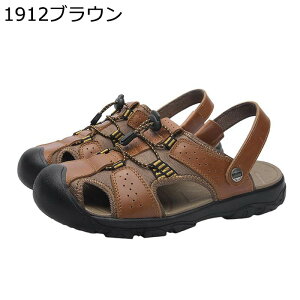 スポーツサンダル 2way 本革 30.0cm大きいサイズ つま先保護 メンズ スリッパ 水陸両用 春 秋 夏 ウォーターサンダル アウトドア スニーカー 防滑 幅広い 吸汗 マジックテープ キャンプ/登山/川