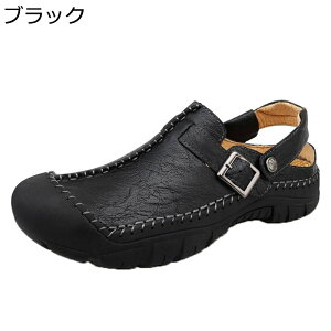 メンズ ビーチサンダル サンダル 2way 29.0cm ベルト付き つま先保護 通気速乾 蒸れない ウォーキング アウトドア 着脱便利 歩きやすい?軽量 ストラップ 夏用 外履き お洒落 メンズ靴 キャンプ