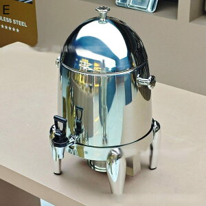 ドリンクサーバー ピッチャー ディスペンサー 蛇口付き ステンレス温冷飲料ディスペンサー 飲料ボトル 冷水筒 麦茶ポット 大容量 可能なステンレス製氷管付き パーティー BBQ バー お店用