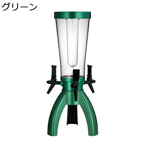 ビールタワーディスペンサー 酒ディスペンサー ビールサーバー ディスペンサー 冷水筒 大容量 透明 蛇口付き タンク 飲料ボトル アイスチューブ付き サイダー 果実酒 レモネード お店用 キ