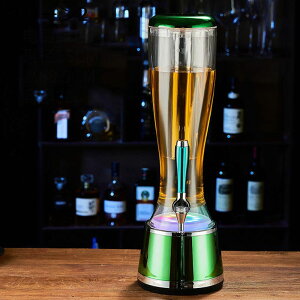 ビアタワー ビールサーバー 酒ディスペンサー アイスチューブ付き 大容量 LEDライト 飲料ボトル 保存瓶 水差し ドリンクサーバー 洗いやすい ウォーターサーバー プレゼント 卓上 家庭用 業