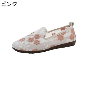 モカシン レディース 花柄 レース キャンバス カジュアルシューズ 透け感スニーカー トレンド おしゃれ ローカット 春靴 夏靴 ローファー 歩きやすい 爽やか ウオーキングシューズ モカシン