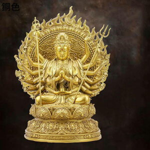 風水グッズ 千手観音 観音菩薩 仏像 置物 商売繁盛 金運アップ 開運グッズ 運気アップ 縁起物 お守り 魔除け 富と幸運 彫像飾り インテリア飾り オーナメント 開店祝い 家族 デスクトップ