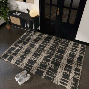 玄関マット 泥落としマット 滑り止め モダン パッチワーク ラグ DIYカット ノンスリップ 調湿 エントランスマット 耐磨耗 インテリア 和室 洋室 ホテル 出入り口 室内 バスルーム 台所