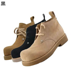 ワークブーツ オートバイ靴 メンズ デザートブーツ ショートブーツ 秋冬 ソフト 滑り止め スエード シンプル コンフォート カジュアルシューズ オフィス 仕事 プレゼント 発表会 おしゃれ