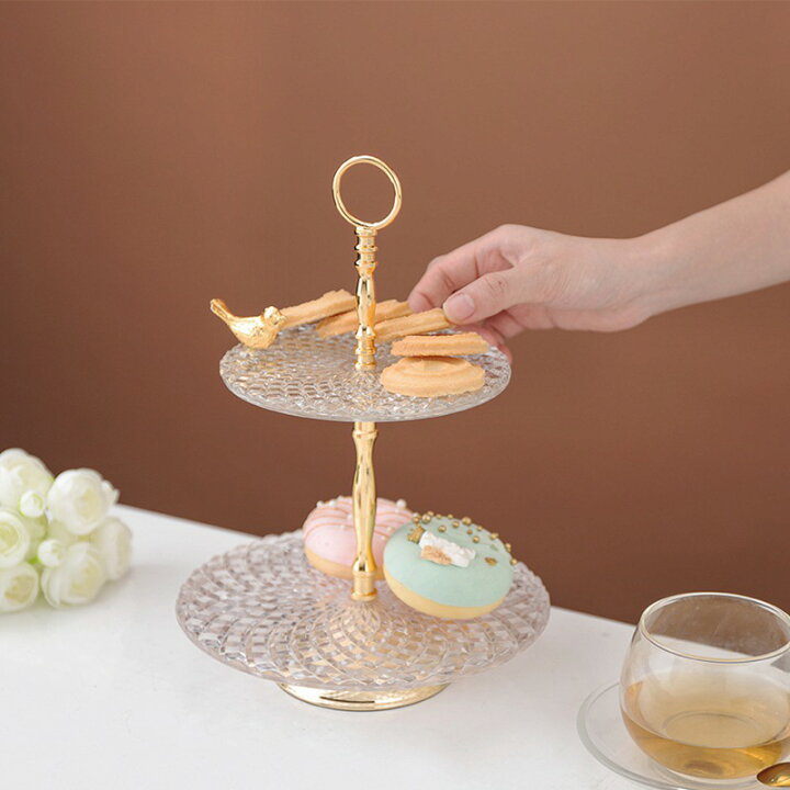 楽天市場】ケーキディスプレイスタンド 2段 3段 カップケーキスタンド 