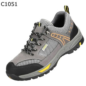 安全靴 スチールつま先 踏み抜き防止 作業靴 メンズ メッシュ 登山 厚底 釘刺し傷防止 セーフティシューズ 安全シューズ 鋼板 あんぜん靴 保護靴 滑り止め 通気性 耐久性 工事現場 カッコイ