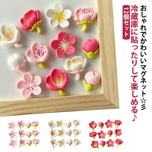 装飾 飾り 冷蔵庫マグネット 可愛い 12個セット ミニマグネット 花 花柄 オフィス 磁石 雑貨 飾りマグネット ステーショナリー インテリア 小物 キッチン キッチン マグネット 文具 おしゃれ