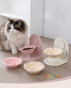 猫用食器 餌台 折りたたみ 犬 食器 犬 餌台 おしゃれ 犬 フードボウル 早食い防止 猫 餌台 高さ 陶器ボウル 滑り止めシリコンパッド 漏れ防止ガードレール インストール不要 フードボウル 猫