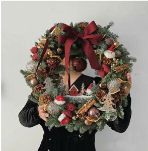 クリスマスリース クリスマスオーナメント ペンダント サンタクロース シーンペンダントクリスマスツリーペンダント ツリー ク リスマス用品 花輪掛け クリスマス雑貨 飾り装飾祝日の装い