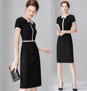 職業ワンピース エステユニフォーム サロンウェア レディース ワンピースユニフォーム オフィススーツ フォーマルスーツ ビジネス OL リクルートスーツ (店員 エステ ネイル 美容 サロン 歯