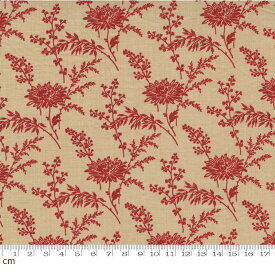 【Moda モダ】Bonheur De Jour-13914-16(3A-02) 花柄 ベージュ系 アンティーク コットン100% シーチング French General フレンチジェネラル【10cm単位販売】