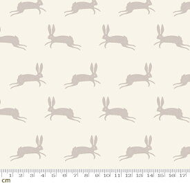 【Moda モダ】Spooky Darlings-RS5078-11(2E-08) ベージュ クリーム色 うさぎ柄 動物柄 ナチュラル ハロウィン Halloween コットン100％ シーチング ruby star ルビースター【10cm単位販売】