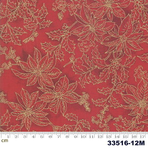 yModa _zPoinsettias & Pine Metallic-33516-12M(^bNH)(2E-03) bhn S[h A NX}X Rbg100 V[`Oy10cmPʔ̔z