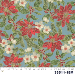 yModa _zPoinsettias & Pine Metallic-33511-15M(^bNH)(2E-03) u[n S[h |CZ`A A NX}X Rbg100 V[`Oy10cmPʔ̔z