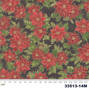 yModa _zPoinsettias & Pine Metallic-33513-14M(^bNH)(2E-03)ubNn S[h |CZ`A A NX}X Rbg100 V[`Oy10cmPʔ̔z