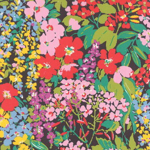 【Moda モダ】Regent Street Lawns 2015-33080-18(ローン生地)(3B-01) ブラック系 グリーン系 ピンク系 花柄 ボタニカル ファンシー コットン100%【10cm単位販売】