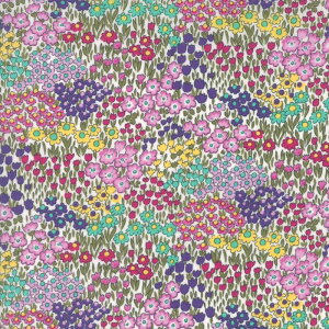 【Moda モダ】Regent Street Lawns 2016-33194-12(ローン生地)(2C-03) ホワイト系 ピンク系 小花柄 花畑 ファンシー コットン100%【10cm単位販売】