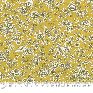 【Moda モダ】Regent Street Lawns 2016-33197-17(ローン生地)(2C-03) イエロー 小花柄 ファンシー コットン100%【10cm単位販売】