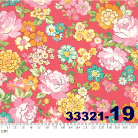【Moda モダ】Regent Street Lawns 2018-33321-19(ローン生地)(2C-03) イエロー系 ピンク系 花柄 ファンシー コットン100%【10cm単位販売】
