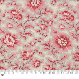 【Moda モダ】Le Bouquet Francais-13662-14LW(ローン生地)(2E-02) ホワイト系 ピンク系 白色 桃系 花柄　植物柄 フレンチジェネラル コットン ローン生地【10cm単位販売】