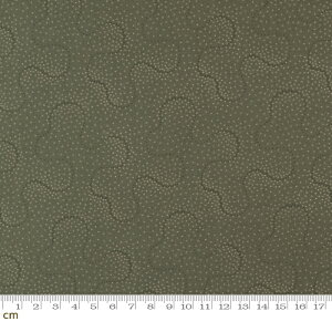 �yModa ���_�zClover Blossom Farm-9715-15(2D-01) �O���[���n �I���[�u�O���[�� �ԕ� �h�b�g�� �􉽊w�͗l ���킢�� �R�b�g��100�� �V�[�`���O�y10cm�P�ʔ̔��z