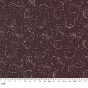 【Moda モダ】Clover Blossom Farm-9715-16(2D-01) パープル系 花柄 ドット柄 幾何学模様 かわいい コットン100% シーチング【10cm単位販売】