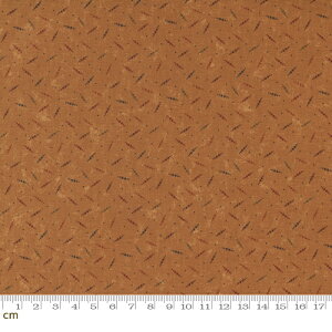 【Moda モダ】Clover Blossom Farm-9718-12(2D-01) ブラウン系 幾何学模様 アンティーク コットン100% シーチング【10cm単位販売】