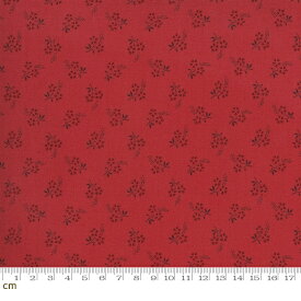 【Moda モダ】Jardin De Fleurs-13897-12(3A-01) 小花柄 レッド系 アンティーク コットン100% シーチング French General フレンチジェネラル 【10cm単位販売】