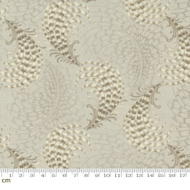 【Moda モダ】Bleu De France-13933-12(3B-02) ベージュ系 ブルー系 植物柄 アンティーク コットン100% シーチング French General フレンチジェネラル 【10cm単位販売】