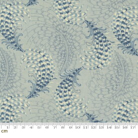 【Moda モダ】Bleu De France-13933-14(3B-02) ベージュ系 ブルー系 植物柄 アンティーク コットン100% シーチング French General フレンチジェネラル 【10cm単位販売】