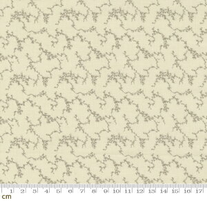 【Moda モダ】Bleu De France-13938-11(3B-02) ベージュ系 幾何学模様 アンティーク コットン100% シーチング French General フレンチジェネラル 【10cm単位販売】