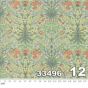 yModa _zBest of Morris Spring-33496-12(3B-04) william morris EBAX X O[ ݂ǂF ԕ A Rbg100% V[`O y10cmPʔ̔z