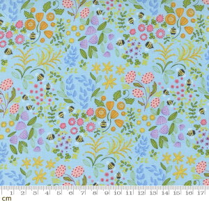 �yModa ���_�zWild Blossoms-48735-23(3B-03) �u���[�n ���ԕ� �~�c�o�` �{�^�j�J�� �R�b�g��100% �V�[�`���O�y10cm�P�ʔ̔��z
