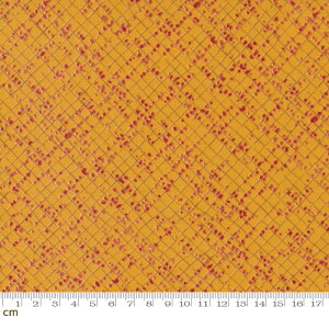 �yModa ���_�zWild Blossoms-48737-17(3B-03) �I�����W�n �`�F�b�N�� �{�^�j�J�� �R�b�g��100% �V�[�`���O�y10cm�P�ʔ̔��z