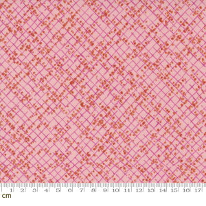�yModa ���_�zWild Blossoms-48737-21(3B-03) �s���N�n �`�F�b�N�� �{�^�j�J�� �R�b�g��100% �V�[�`���O�y10cm�P�ʔ̔��z