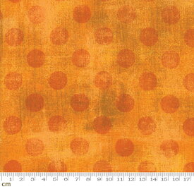 【Moda モダ】Grunge Hits the Spot-30149-40(3A-01) オレンジ テクスチャ柄 ドット ヴィンテージ風 ラッカープリント コットン100％ シーチング 【10cm単位販売】